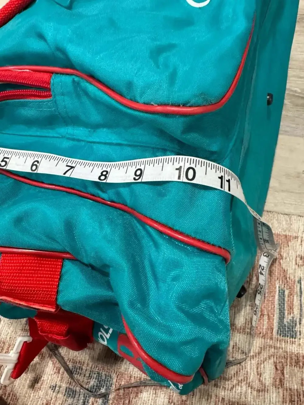 Vintage Molson Dry Special Dry Duffel Bag Teal Red Retro Gym Travel Weekender